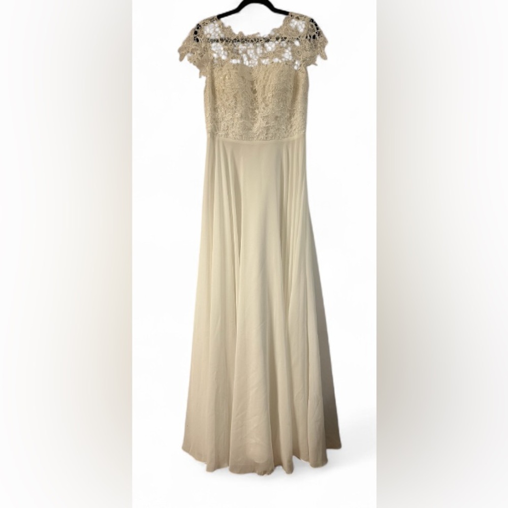 JJsHouse Elegant Cream Lace wedding gown